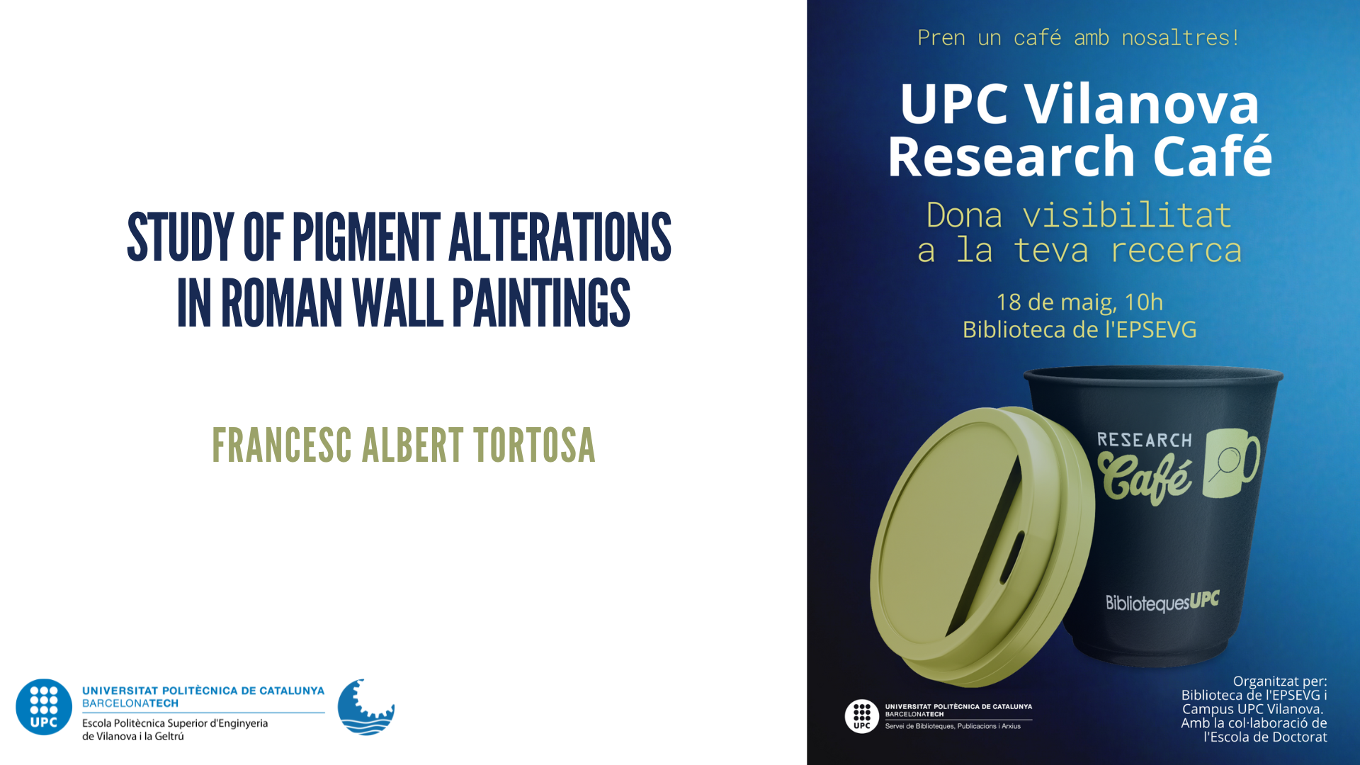 Study of pigment alterations in Roman wall painting